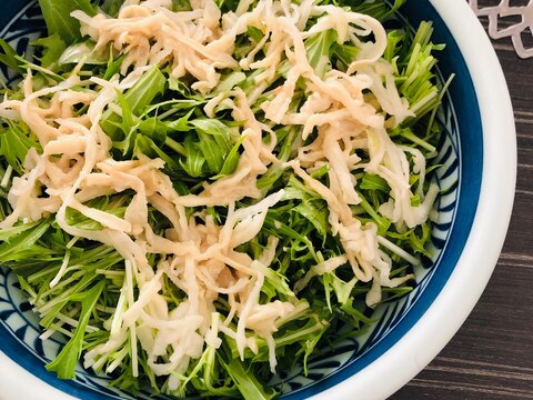 水菜と切り干し大根のサラダ